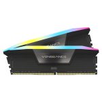 Corsair Vengeance RGB, módulo de memoria de 32 GB (2 x 16 GB) DDR5 con SKU CMH32GX5M2B5600C40K, iluminado y con alto rendimiento