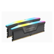 Modulo de memoria Corsair Vengeance RGB, 64 GB en total, compuesto por 2 módulos de 32 GB cada uno, DDR5 con SKU CMH64GX5M2B5600Z40K