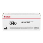 Canon 040 cartucho de tóner original negro para impresoras, SKU 0460C001. Ideal para impresiones de alta calidad en negro.