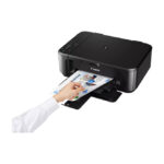 Vista de la impresora Canon PIXMA MG3650S con tecnología de inyección de tinta, compatible con tamaños A4 y resolución de 4800 x 1200 DPI, SKU 0515C106