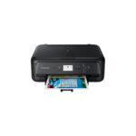 Impresora Canon PIXMA TS5150 con tecnología de inyección de tinta, resolución de 4800 x 1200 DPI, compatible con formatos A4 y conexión Wifi. SKU: 2228C006