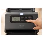 Escáner Canon imageFORMULA DR-M260 con alimentador de hojas, resolución 600 x 600 DPI, tamaño A4, en color negro. SKU: 2405C003