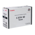 Cartucho de tóner original Canon C-EXV 40 en color negro, SKU 3480B006, diseñado para impresoras Canon y ofreciendo alto rendimiento.