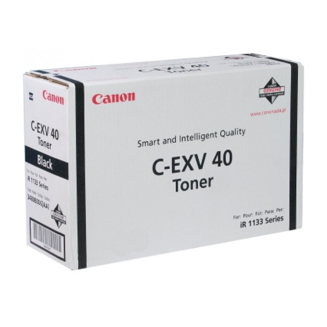 Canon cartucho de tóner original C-EXV 40 negro alto rendimiento Cartucho de tóner original Canon C-EXV 40 en color negro, SKU 3480B006, diseñado para impresoras Canon y ofreciendo alto rendimiento.