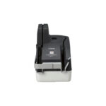 Escáner de cheques Canon imageFORMULA CR-L1 con una resolución de 300 x 300 DPI, en color negro y gris. SKU 3595C003.