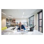 Escáner Canon imageFORMULA DR-S150 con alimentador automático de documentos y escáner de alimentación manual de 600 x 600 DPI, modelo 4044C003. Especificaciones de tamaño A4 y color negro.