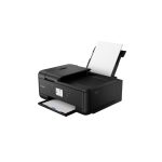Vista frontal de la impresora Canon PIXMA TR7650 de inyección de tinta con resolución de 4800 x 1200 DPI y conectividad Wifi. SKU 4452C026