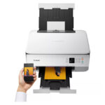 Impresora Canon PIXMA TS5351i de inyección de tinta, tamaño A4, con resolución de 4800 x 1200 DPI y conectividad Wifi. SKU 4462C106