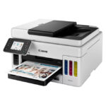 Impresora Canon MAXIFY GX6050 MegaTank A4, inyección de tinta con resolución de 600 x 1200 DPI y conectividad Wifi. SKU 4470C006