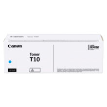 Cartucho de tóner Canon T10 cian, original, SKU 4565C001, una pieza.