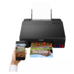 Canon PIXMA G550 MegaTank impresora de inyección de tinta color, resolución 4800 x 1200 DPI, tamaño A4, con conexión Wifi. SKU: 4621C006