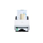 Canon imageFORMULA R30 escáner alimentado por hojas, con resolución de 600 x 600 DPI, tamaño A4 en color blanco. SKU: 6051C003