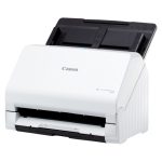 Canon imageFORMULA R30 escáner alimentado por hojas, con resolución de 600 x 600 DPI, tamaño A4 en color blanco. SKU: 6051C003