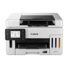 Imagen de la impresora Canon MAXIFY GX6550 para papel A4, resolución 600 x 1200 DPI, con conectividad Wifi. SKU: 6351C006