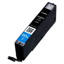Cartucho de tinta Canon CLI-551XLC en color cian para impresoras, modelo original de alto rendimiento (XL), SKU 6444B001