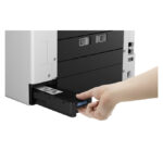 Imagen de la impresora Canon MAXIFY GX 7150, modelo de inyección de tinta A4, resolución 600 x 1200 DPI, con conectividad Wifi. SKU 6880C006.