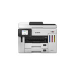 Imagen de la impresora Canon MAXIFY GX 7150, modelo de inyección de tinta A4, resolución 600 x 1200 DPI, con conectividad Wifi. SKU 6880C006.