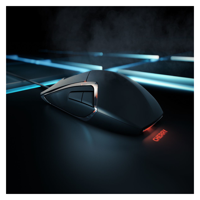 CHERRY MC 3.1 ratón Juego Ambidextro USB tipo A Óptico 5000 DPI 3 mouse CHERRY para gaming ergonómico