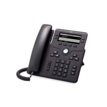 Imagen del teléfono IP Cisco 6851 en color negro con 4 líneas y conectividad Wifi. SKU CP-6851-3PCC-K9=
