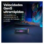 Vista del Crucial T710 de 1 TB, formato M.2 con interfaz PCI Express 5.0 NVMe, SKU CT1000T710SSD5