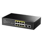 Cudy FS1010PG switch Fast Ethernet (10/100) con Energía sobre Ethernet (PoE) en color negro, SKU FS1010PG