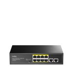 Cudy FS1010PG switch Fast Ethernet (10/100) con Energía sobre Ethernet (PoE) en color negro, SKU FS1010PG