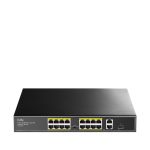 Switch Fast Ethernet Cudy FS1018PS1, 18 puertos, PoE, color gris