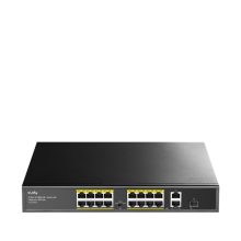 Switch Fast Ethernet Cudy FS1018PS1, 18 puertos, PoE, color gris
