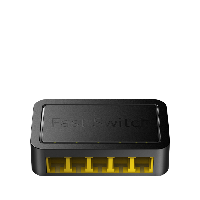 Cudy Switch Fast Ethernet 10/100 Negro Cudy Switch Fast Ethernet modelo FS105D. Ofrece conectividad de 10/100 Mbps en color negro.