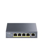 Cudy GS1005P switch Gigabit Ethernet 10/100/1000 con Energía sobre Ethernet PoE en gris, SKU: GS1005P