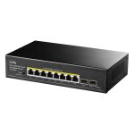 Cudy Switch No Administrado Gigabit Ethernet con soporte PoE, modelo GS1008PS2, color negro
