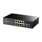 Cudy GS1010P switch Gigabit Ethernet 10/100/1000 con Energía sobre Ethernet PoE y opciones de montaje en pared o escritorio, SKU GS1010P