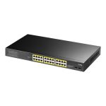 Cudy switch Gigabit Ethernet (10/100/1000) con 28 puertos PoE modelo GS1028PS2 en color negro