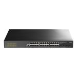 Cudy GS2024S2 switch gestionado L2/L3 Gigabit Ethernet con 24 puertos 10/100/1000 en color negro