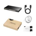 Cudy GS2024S2 switch gestionado L2/L3 Gigabit Ethernet con 24 puertos 10/100/1000 en color negro
