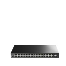 Imagen del Cudy GS2048PS4, un switch gestionado L2 Gigabit Ethernet con energía sobre Ethernet (PoE) de color negro, SKU: GS2048PS4-720W