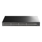 Imagen del switch Cudy GS5048S4 Gestionado L3 Gigabit Ethernet negro con 48 puertos y alta velocidad de red