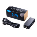 Cudy POE200 adaptador e inyector de PoE Gigabit Ethernet 54 V, SKU POE200, con capacidad de alta eficiencia y conexión estable