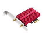 Imagen del adaptador de red Interno Cudy WE4000 con capacidad WLAN y Bluetooth, alcanzando hasta 2400 Mbit/s