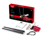 Imagen del Cudy WE9300, adaptador y tarjeta de red interno con WLAN y Bluetooth capaz de alcanzar hasta 5765 Mbit/s, SKU WE9300