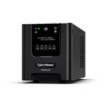 Imagen del CyberPower PR750ELCDGR, un sistema de alimentación ininterrumpida (UPS) de línea interactiva con 0,75 kVA y 675 W, con 4 salidas AC, SKU PR750ELCDGR