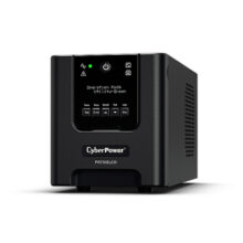 Imagen del CyberPower PR750ELCDGR, un sistema de alimentación ininterrumpida (UPS) de línea interactiva con 0,75 kVA y 675 W, con 4 salidas AC, SKU PR750ELCDGR