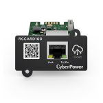 Imagen del adaptador y tarjeta de red CyberPower RCCARD100, interno con conexión Ethernet a 100 Mbit/s, SKU RCCARD100