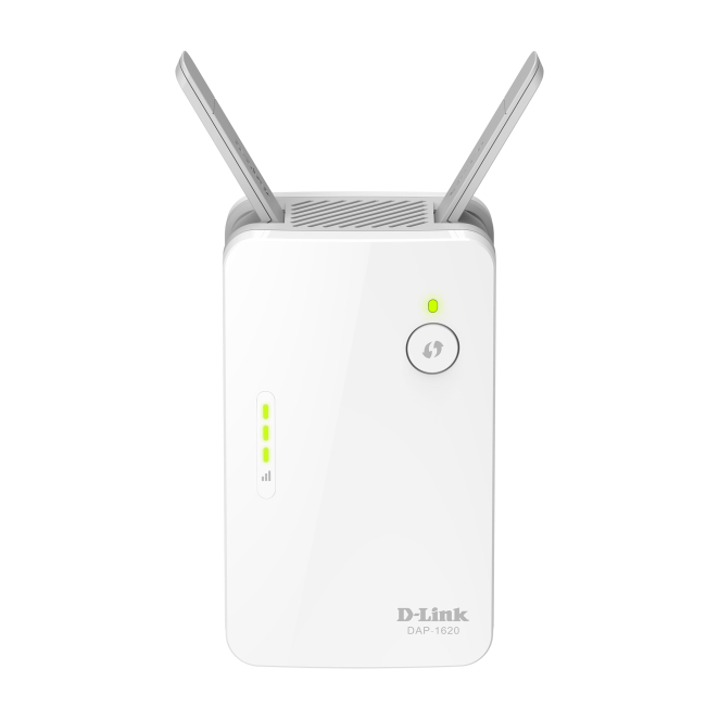 D-Link ampliador de red DAP-1620/E, repetidor blanco Imagen del repetidor de red blanco D-Link DAP-1620/E que ofrece una cobertura mejorada y una conectividad estable. SKU DAP-1620/E