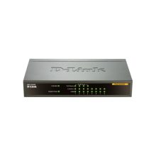 Imagen del D-Link DES-1008PA, un switch no administrado Fast Ethernet 10/100 con capacidad de Energía sobre Ethernet (PoE) y color negro. SKU: DES-1008PA