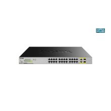 D-Link DGS-1026MP switch No administrado Gigabit Ethernet (10/100/1000) con Energía sobre Ethernet (PoE), colores Negro y Gris. SKU: DGS-1026MP