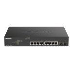 Switch gestionado D-Link DGS-1100-10MPV2 L2 Gigabit Ethernet (10/100/1000) con Energía sobre Ethernet (PoE) tamaño 1U color negro. SKU: DGS-1100-10MPV2
