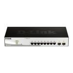 D-Link DGS-1210-10 switch gestionado L2 con puertos Gigabit Ethernet (10/100/1000) en color negro y gris. SKU: DGS-1210-10