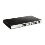D-Link DGS-1210-24P switch gestionado L2 con puertos Gigabit Ethernet (10/100/1000) y PoE, color negro, SKU: DGS-1210-24P