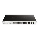 D-Link DGS-1210-24P switch gestionado L2 con puertos Gigabit Ethernet (10/100/1000) y PoE, color negro, SKU: DGS-1210-24P